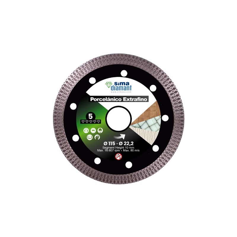 Diamond Blade Porcelain Extrathin 115 mm