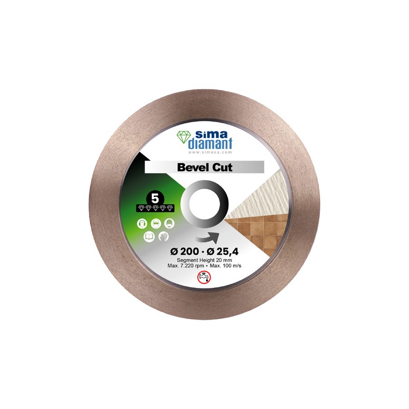 Diamond Blade Bevel Cut 250 mm