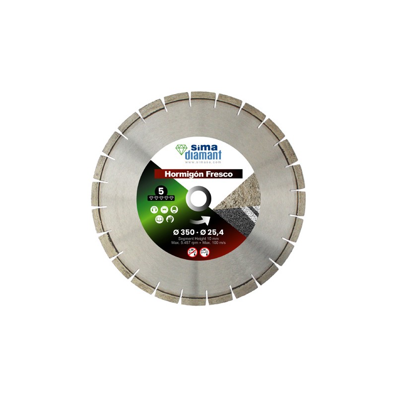 Diamond Blade Green Concrete 350 mm