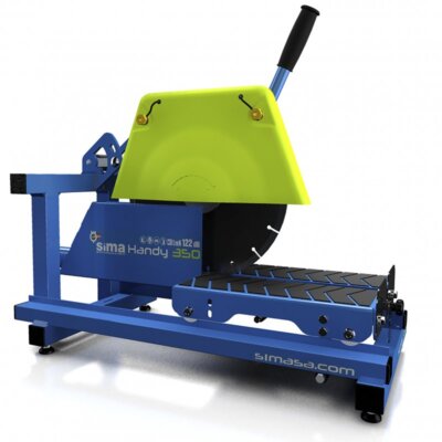 Dustless masonry tile saw with vacuum dust collector