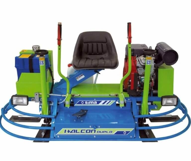 How to use a ride on power trowel SIMA